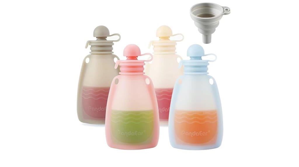 reusable silicone baby pouches