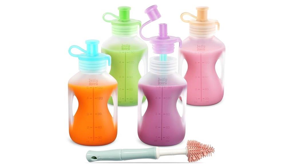 reusable silicone food pouches