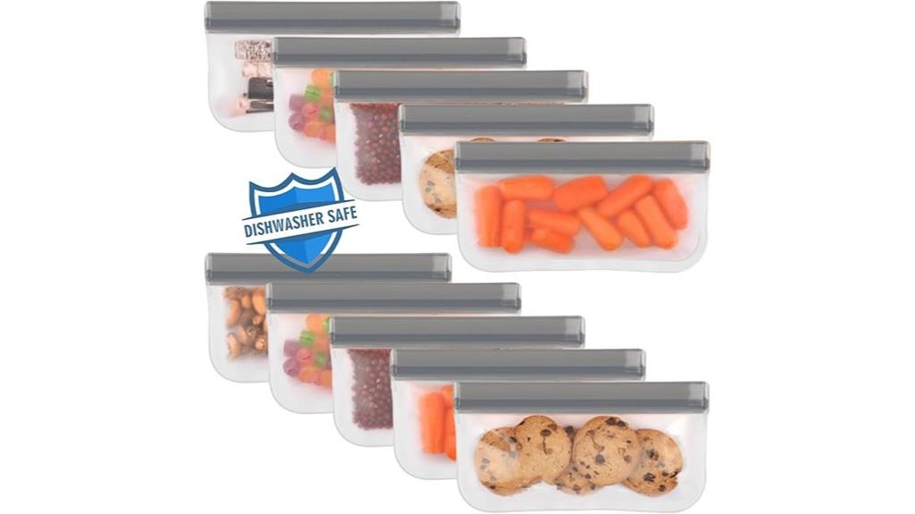 reusable silicone snack bags