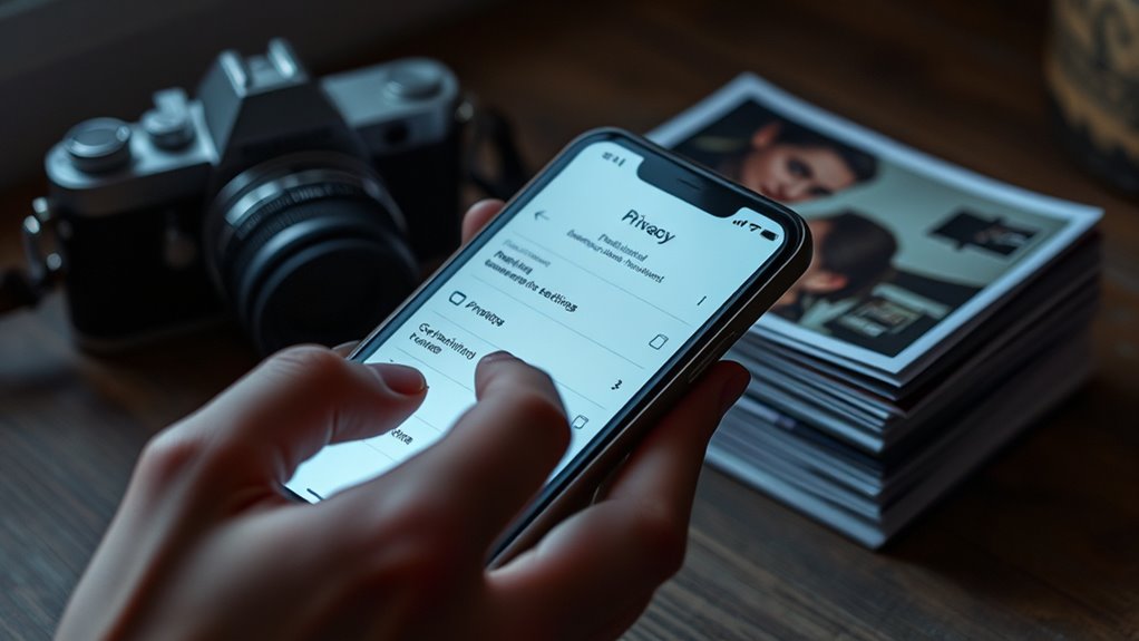 review and customize privacy settings