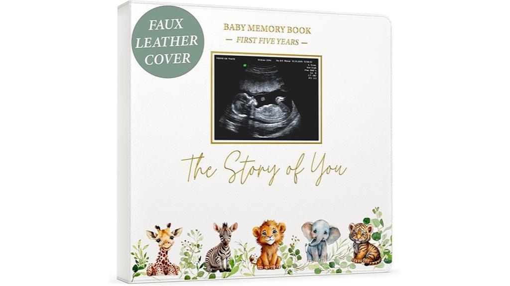 safari themed baby journal