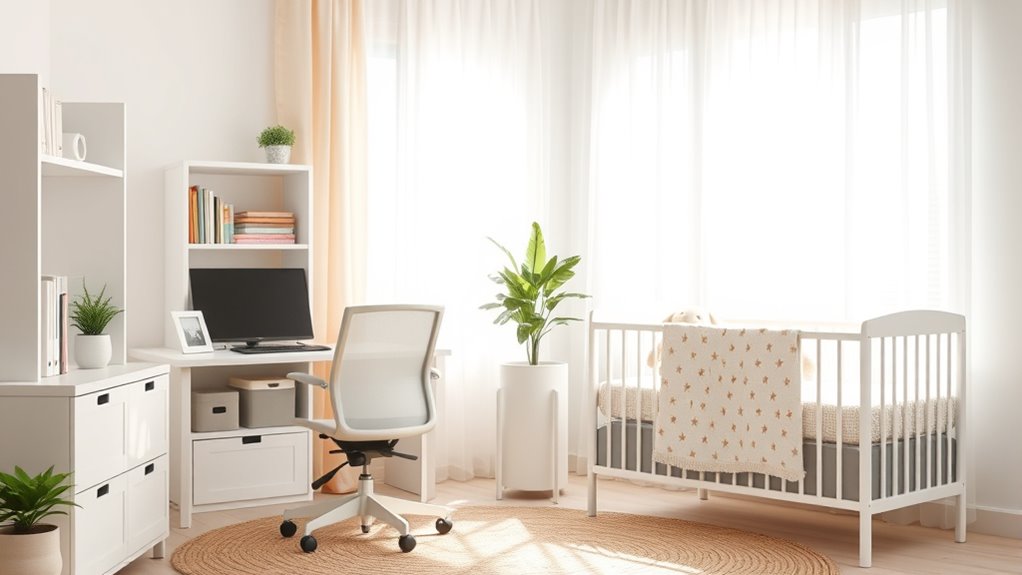 safe cozy nursery environment
