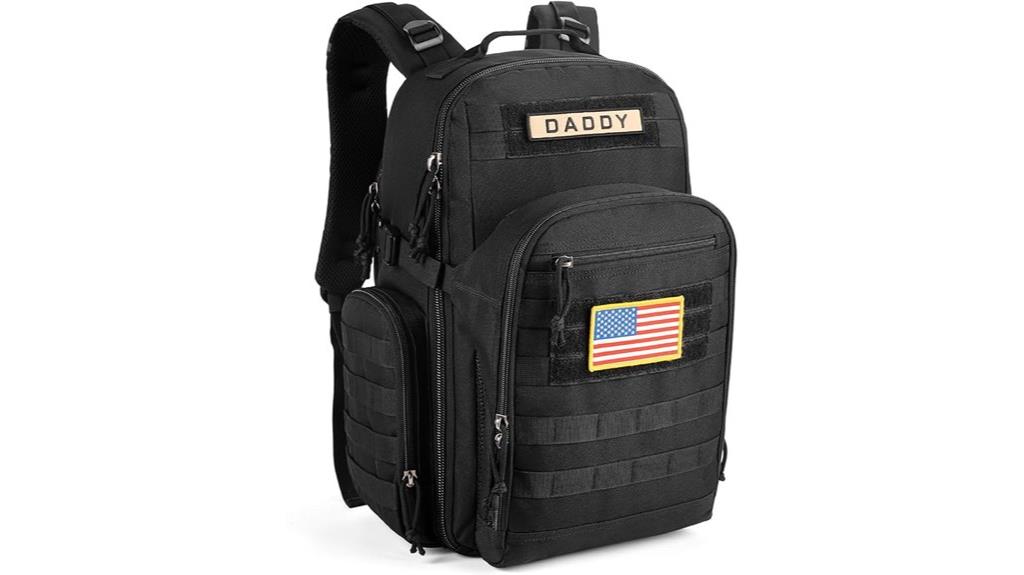 sharkmouth dad diaper backpack