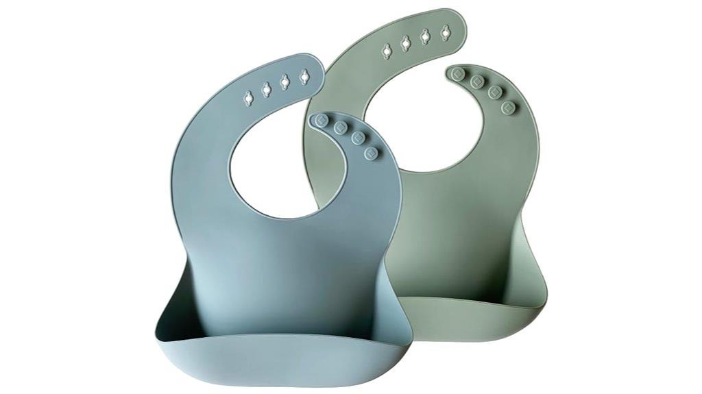 silicone baby bibs set