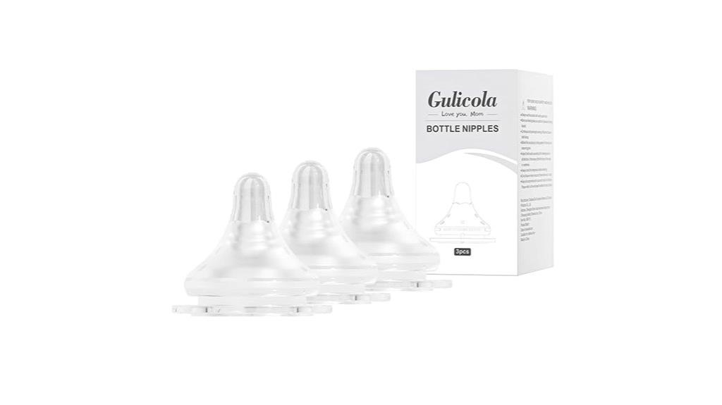 silicone baby bottle nipples