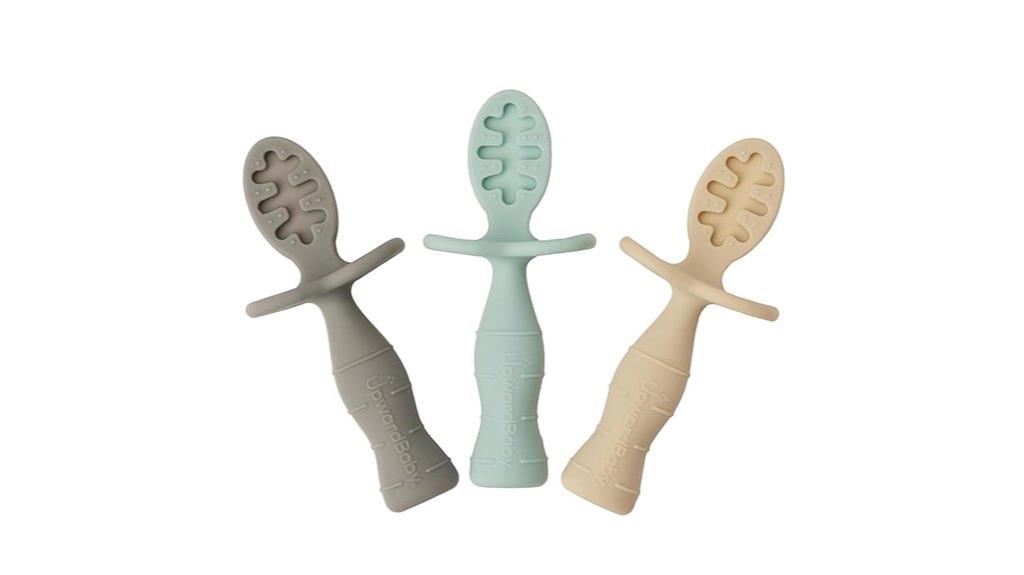 silicone baby feeding spoons