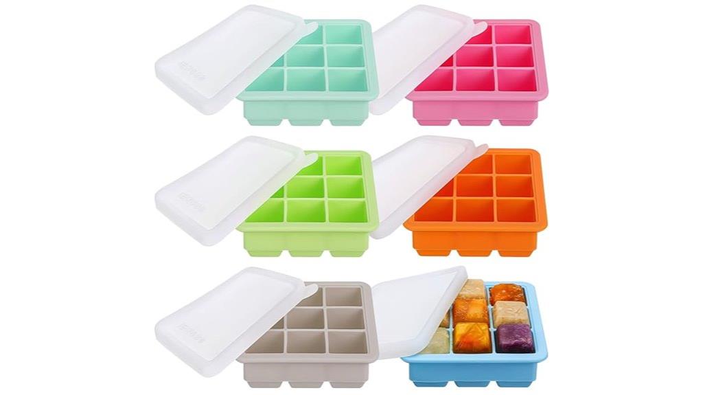 silicone baby food storage