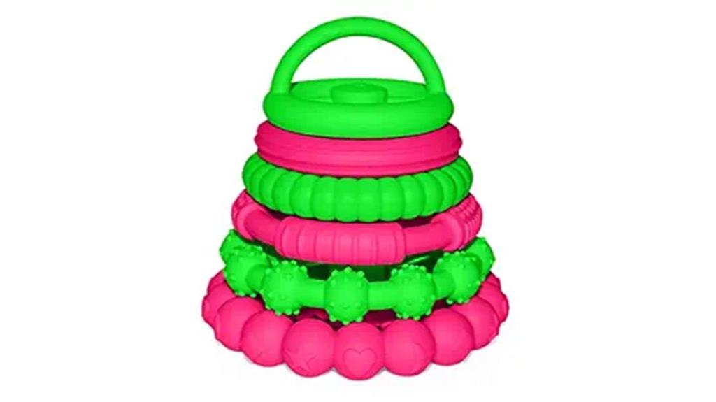 silicone baby stacking rings