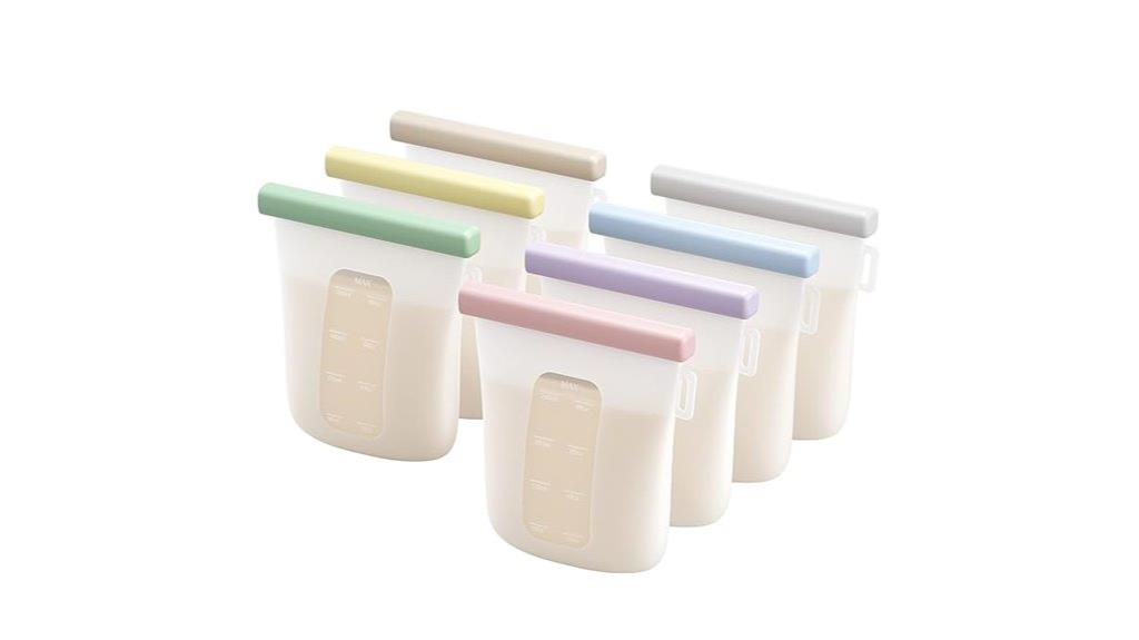 silicone breastmilk storage bags