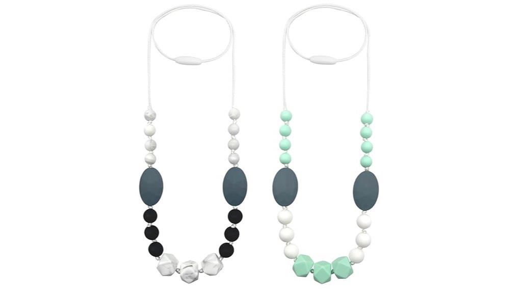 silicone mom necklace set