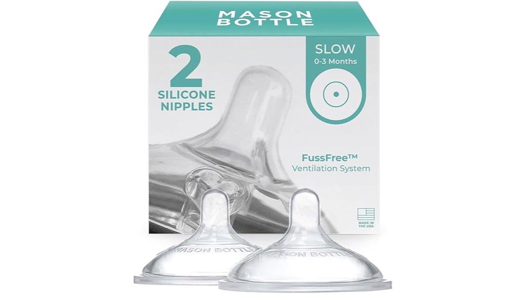 silicone slow flow nipples