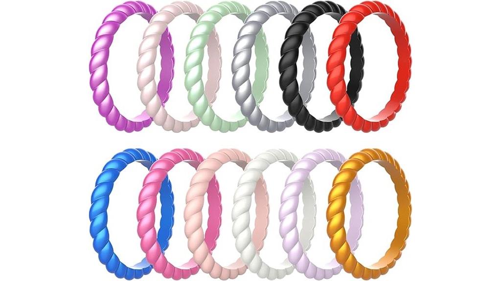 silicone wedding rings pack