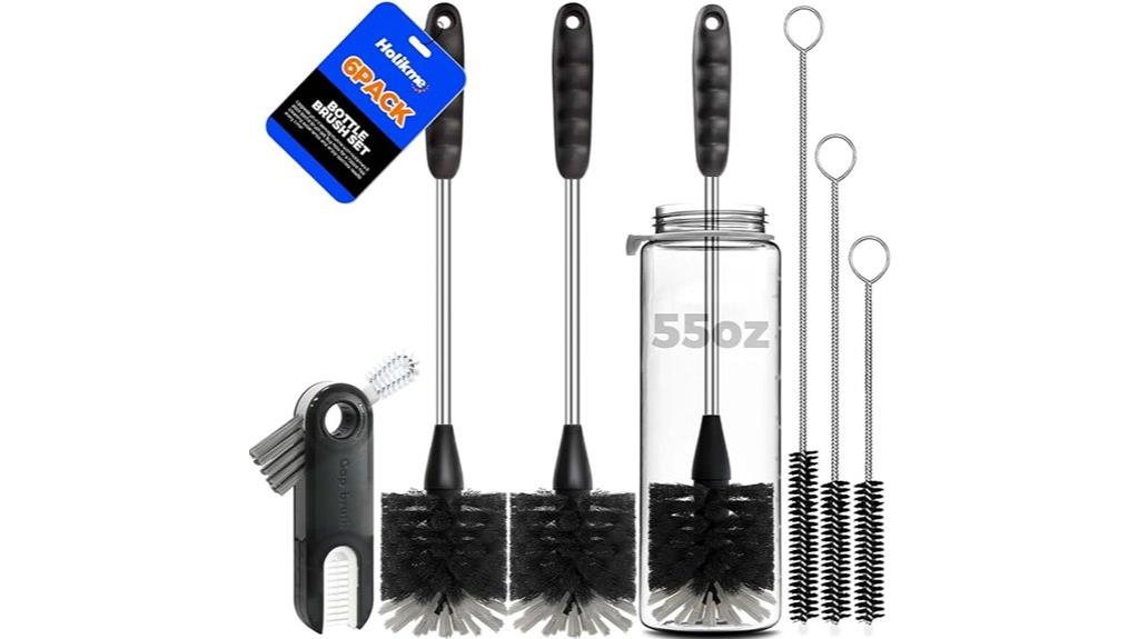 six bottle brush set