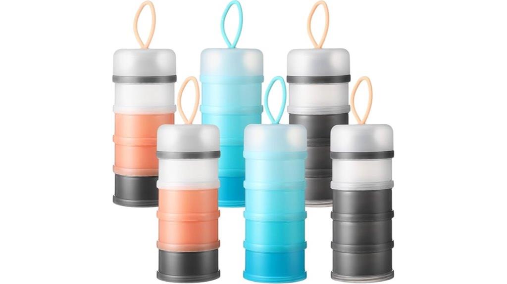 six piece baby formula organizer