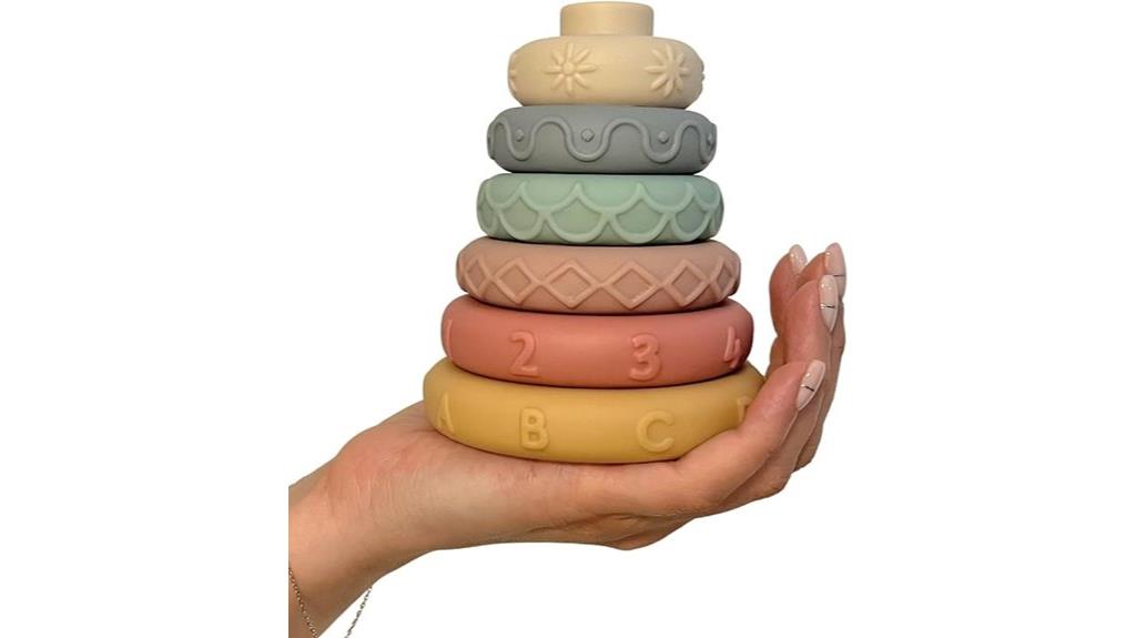 six piece stacking rings