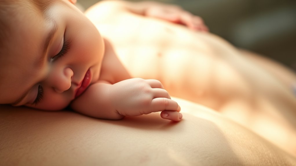 skin contact stabilizes vital signs