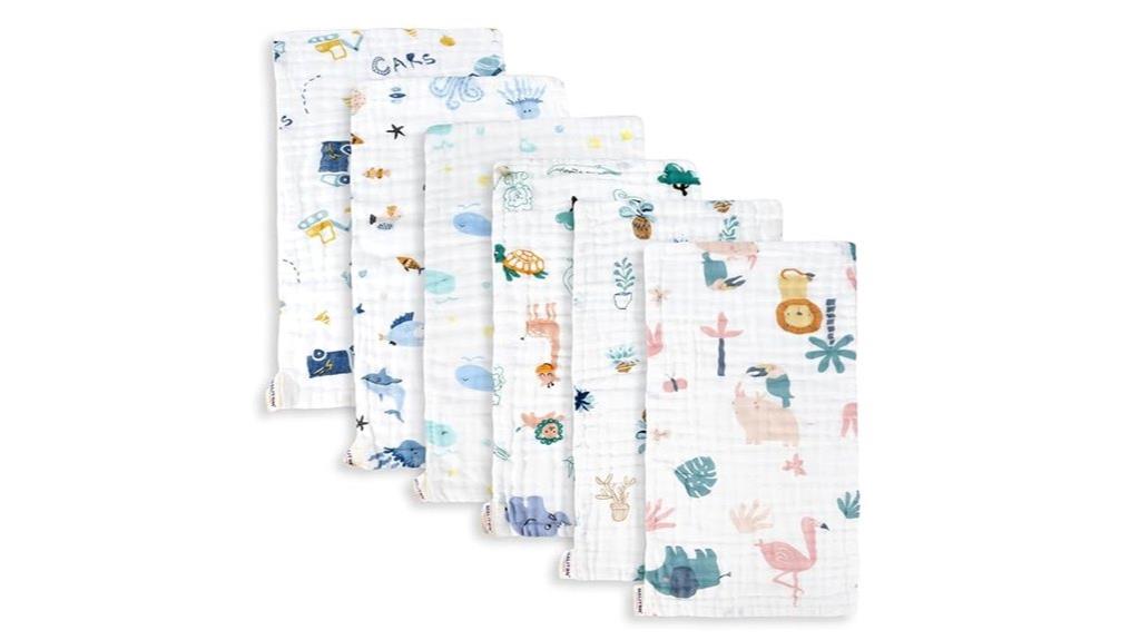 soft cotton baby burp cloths