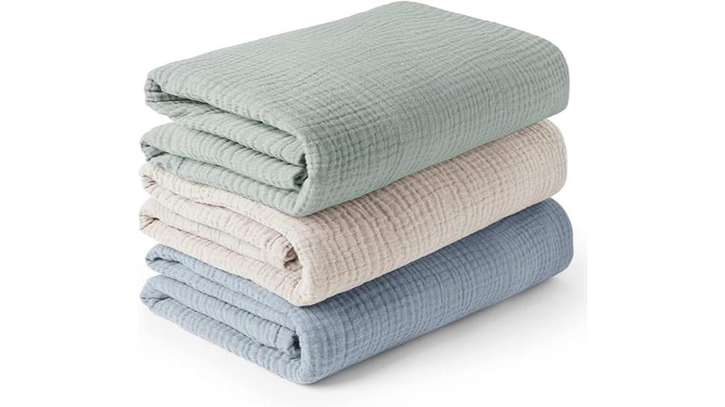 soft muslin swaddle set