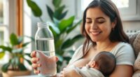 stay well hydrated while breastfeeding