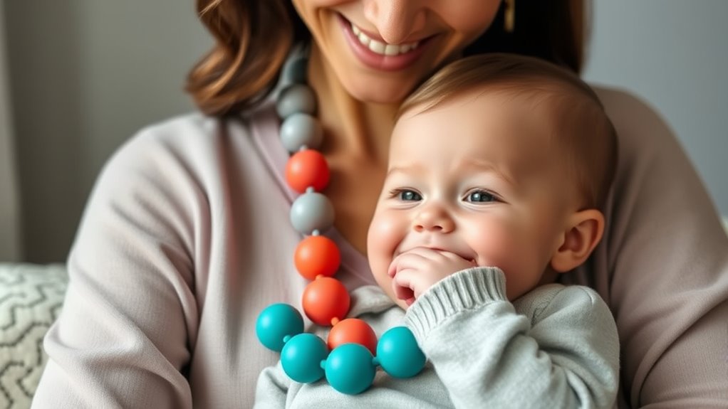 stylish baby teething jewelry