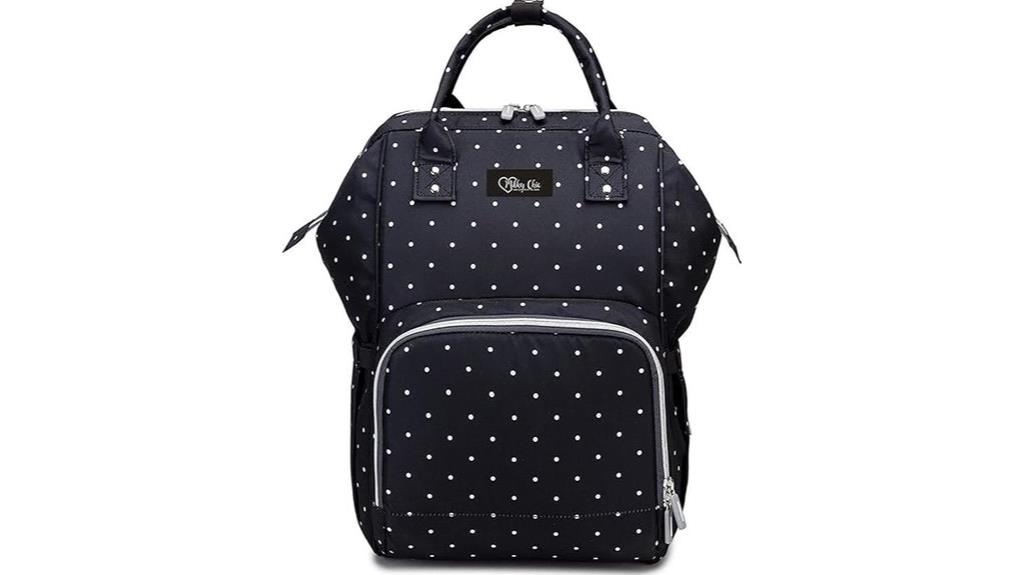 stylish diaper bag with charging
