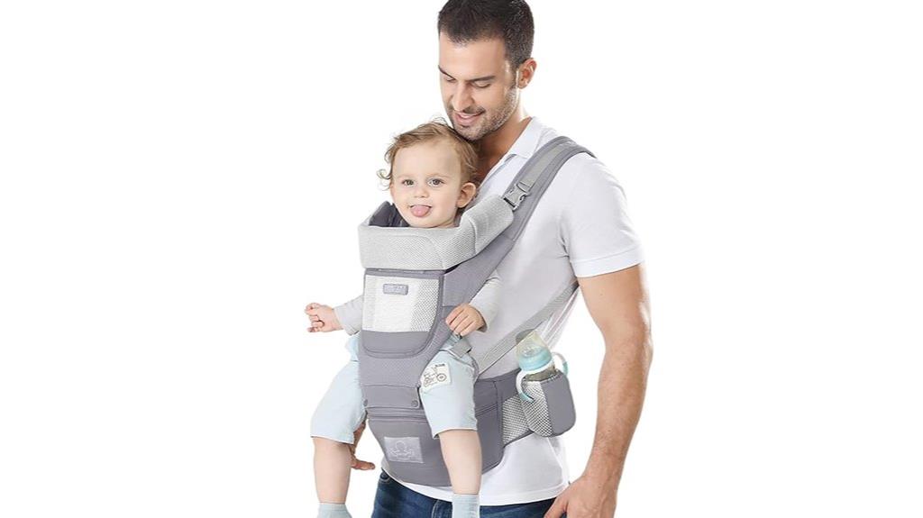 supportive hip seat carrier