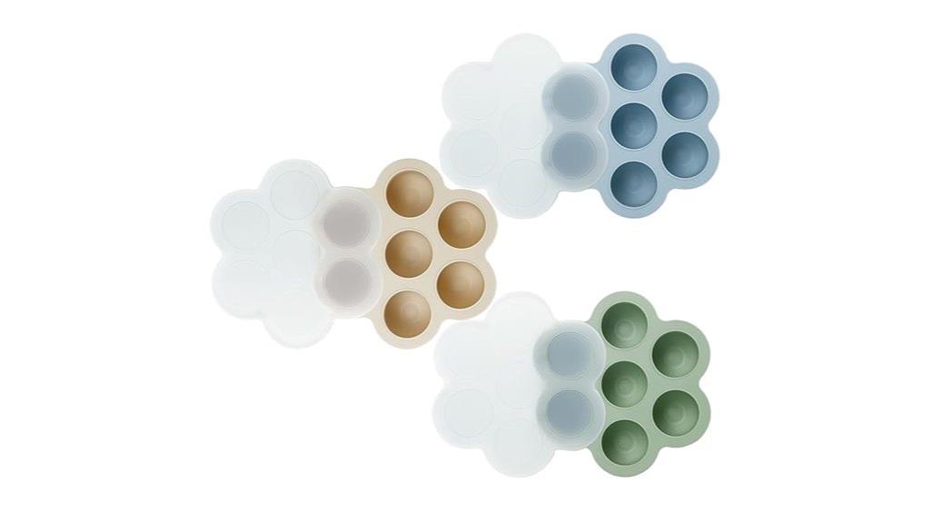 three pack baby food trays