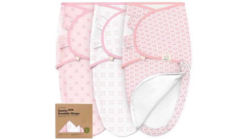 three pack newborn swaddle sleep sacks
