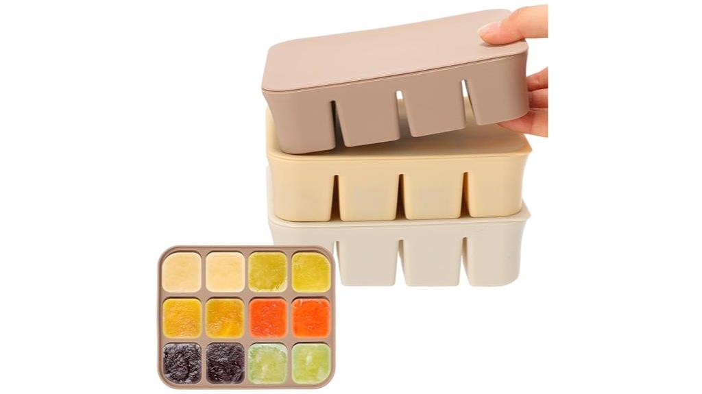 three trays with lids