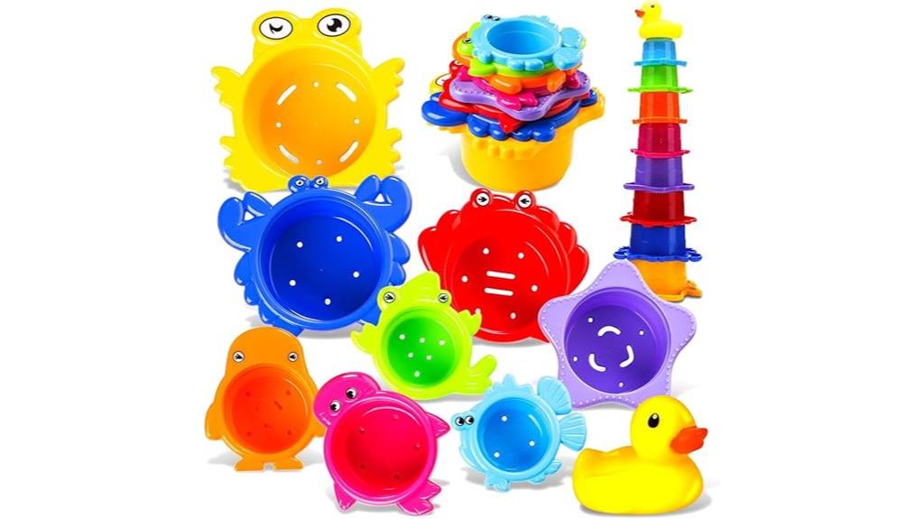toddler bath cup stacking