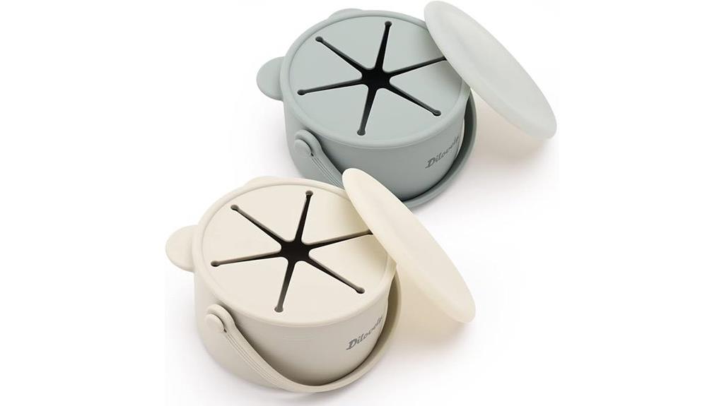 toddler silicone snack cups