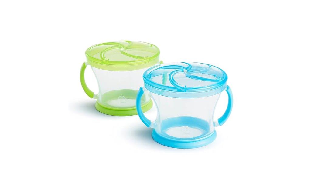 toddler spill proof snack cups