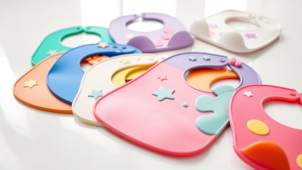top easy clean silicone bibs