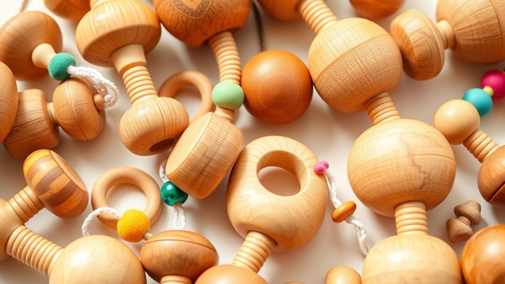 top organic wooden rattles