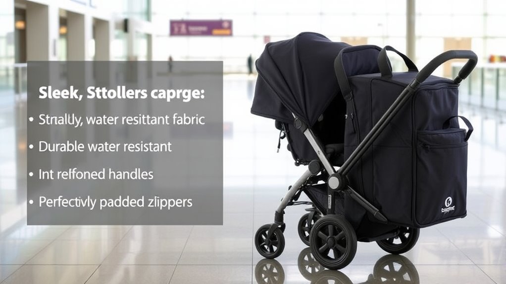 top padded stroller travel bags