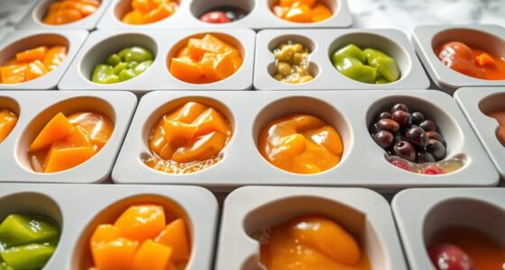 top silicone baby puree trays