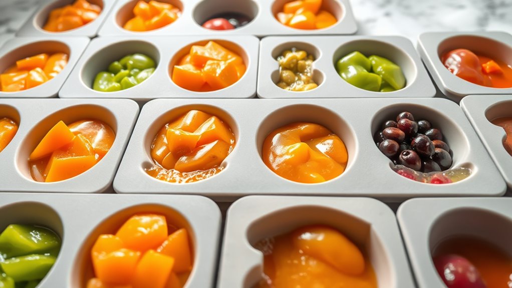 top silicone baby puree trays