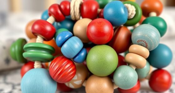 top wooden infant sensory beads