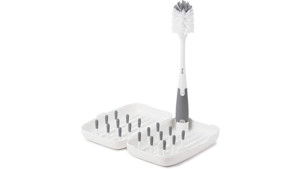 travel drying rack with brush