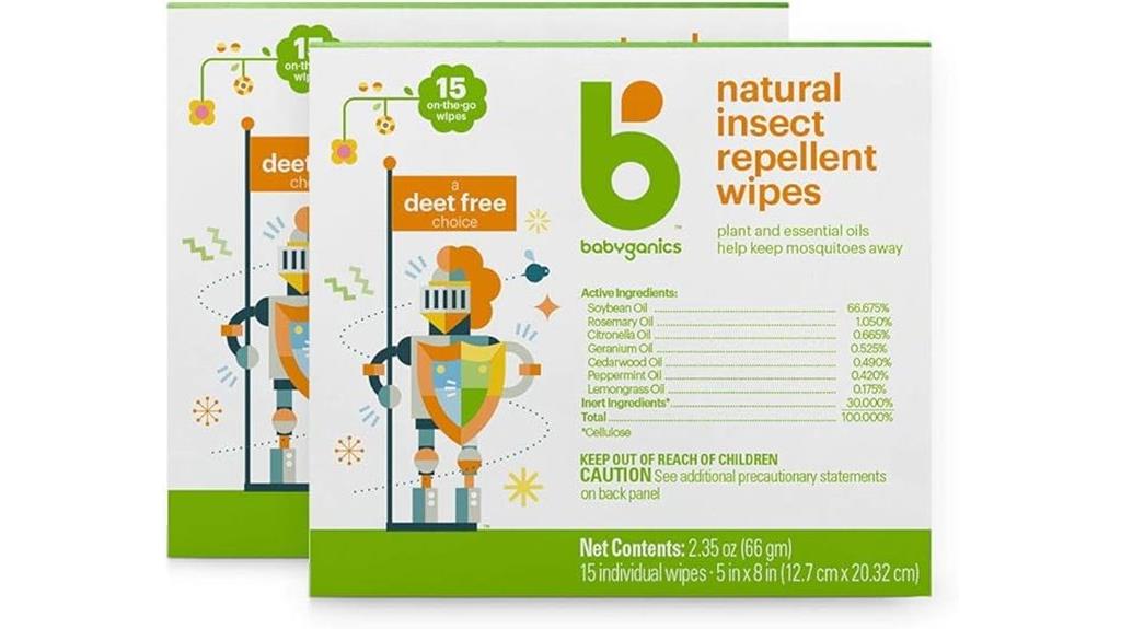 travel sized insect repellent wipes