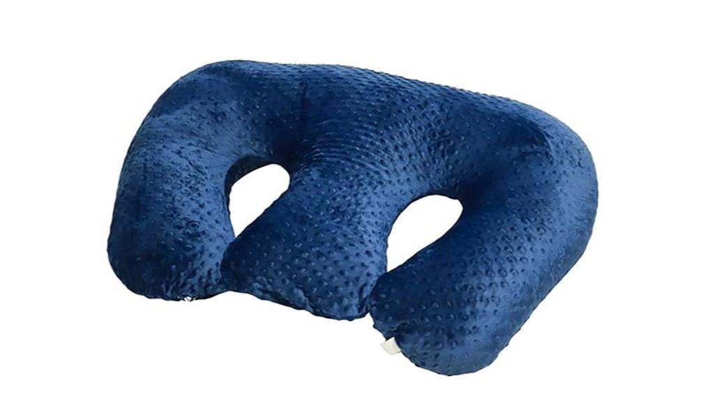 twin navy nursing pillow