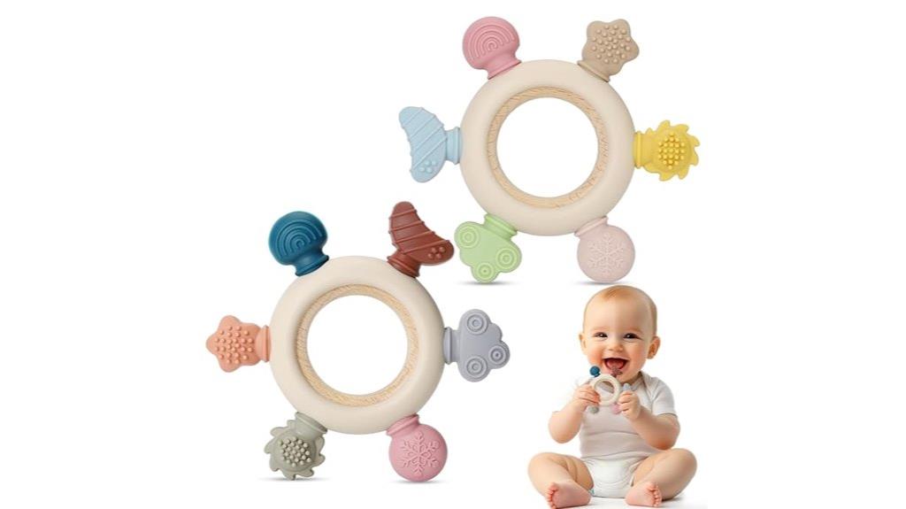 two pack baby teething toys