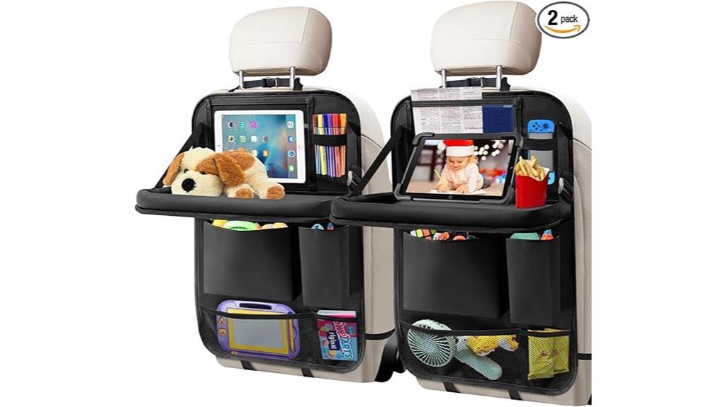 two pack backseat organizer