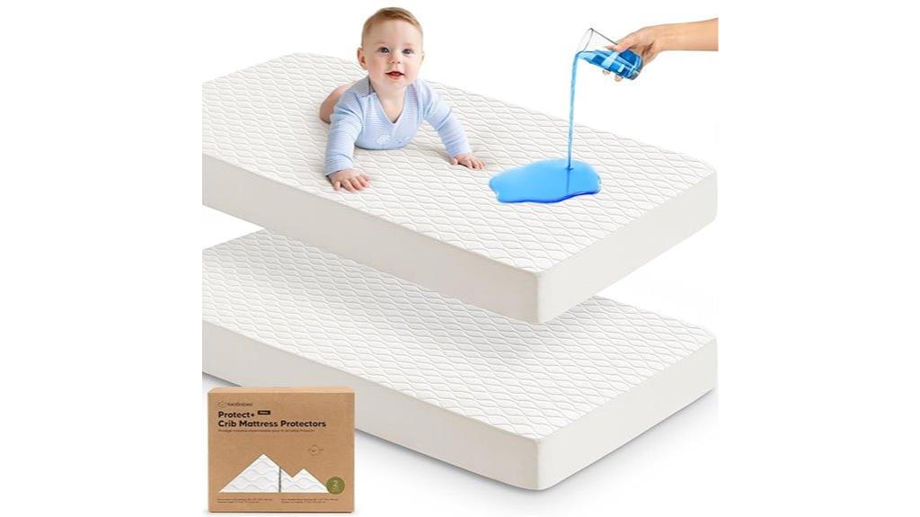 two waterproof mattress covers