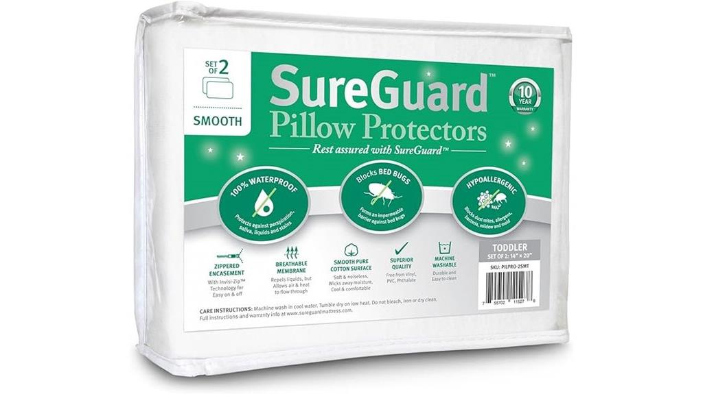two waterproof pillowcases