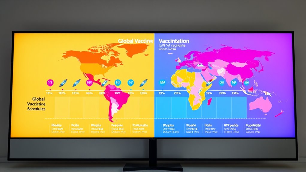 vaccine schedules vary globally