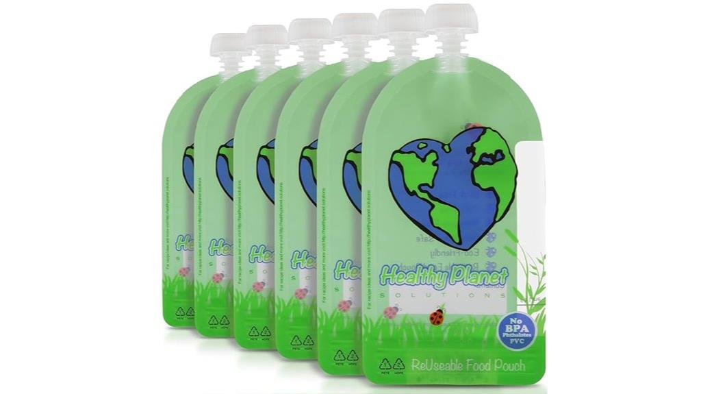 washable reusable food pouches
