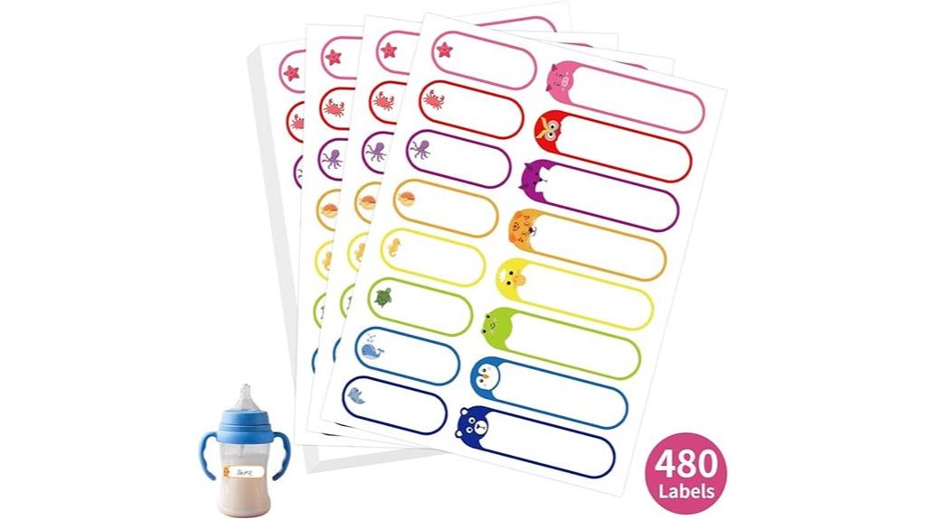 waterproof kids name labels