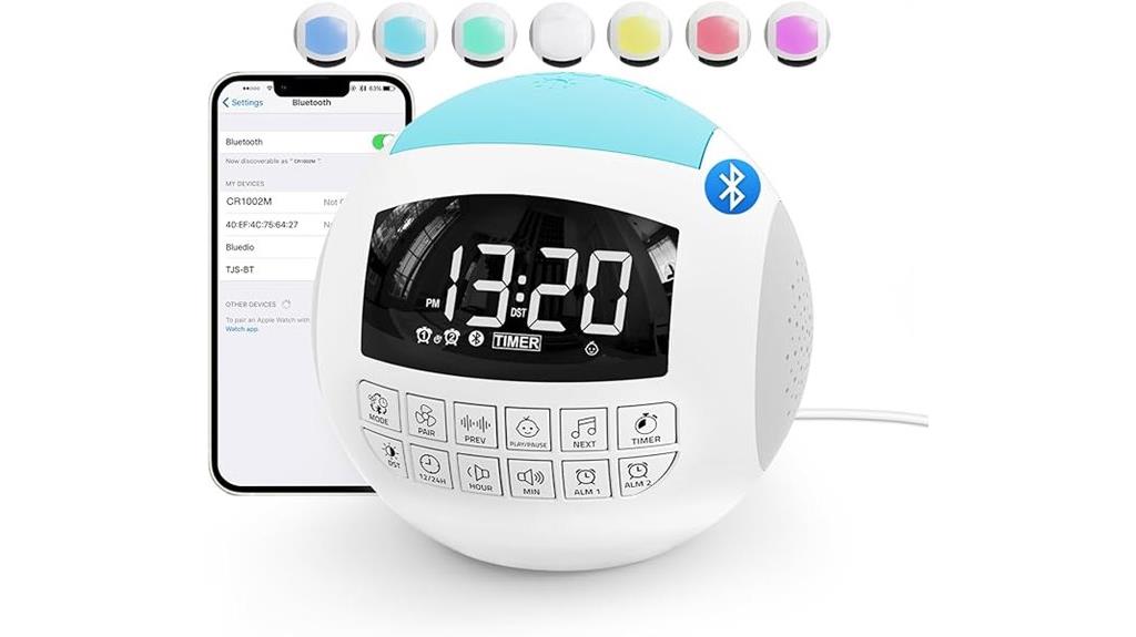 white noise machine with bluetooth