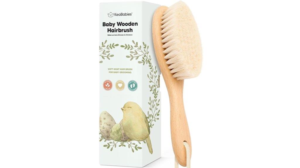 wooden baby brush goat